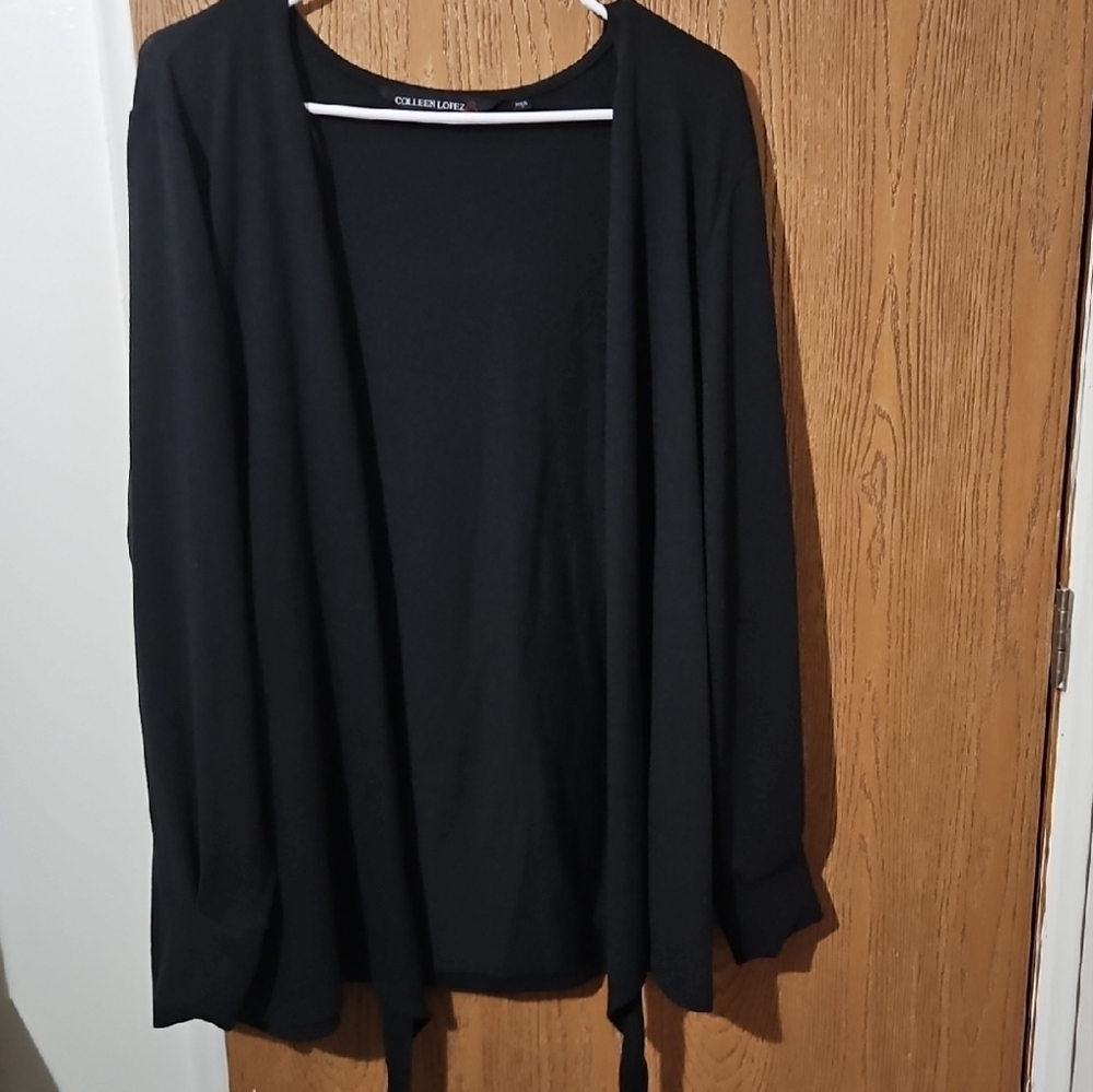 Chic Black Open Cardigan